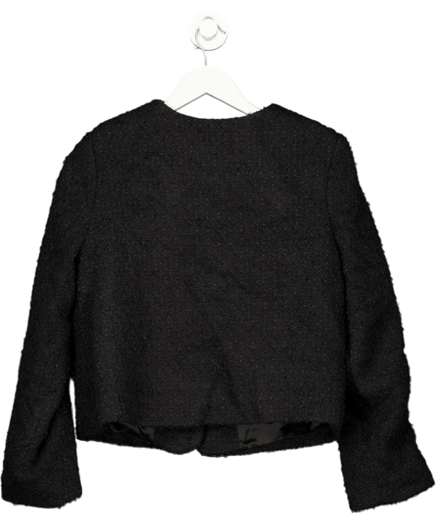 Rosae Black Luxury Italian Tweed Jacket UK 6 - Reliked