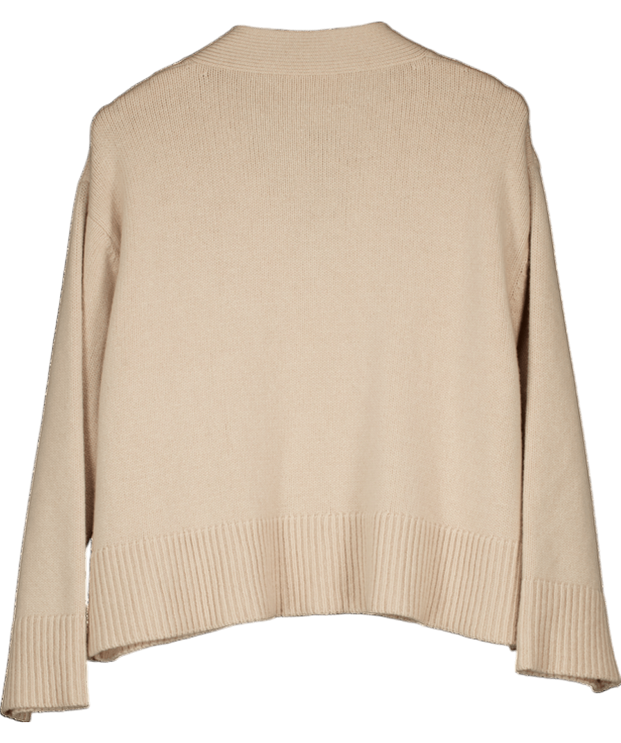Rosae Paris Beige Cashmere/ Merino Blend Le Niklaus Oversize Cardigan UK XS/S - Reliked