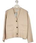 Rosae Paris Beige Cashmere/ Merino Blend Le Niklaus Oversize Cardigan UK XS/S - Reliked
