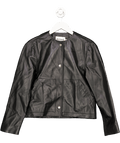 Rosae Paris Black Real Leather Cropped Jacket UK 6 - Reliked