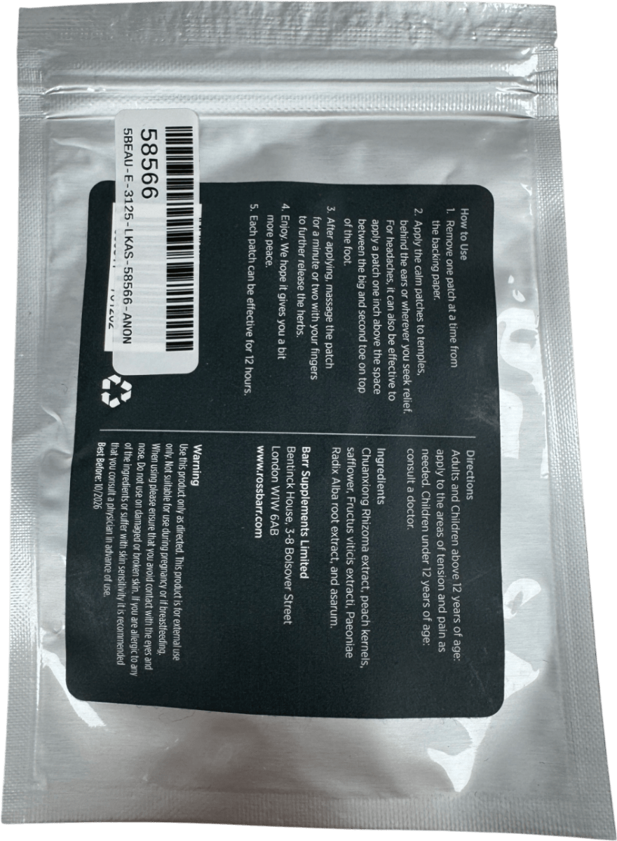 Ross J Barr Calm Patches 10 patches - Reliked