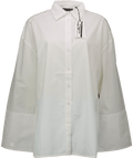 Rotate Birger Christensen White 100% Organic Cotton Poplin Oversized Shirt UK M - Reliked