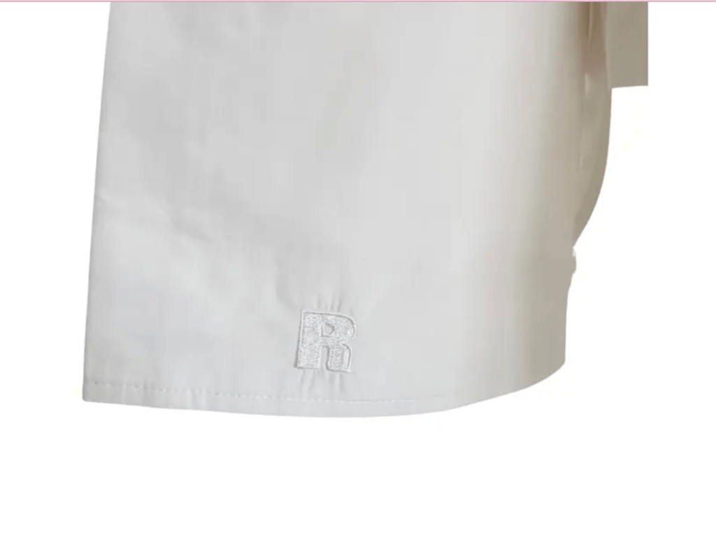 Rotate Birger Christensen White 100% Organic Cotton Poplin Oversized Shirt UK M - Reliked