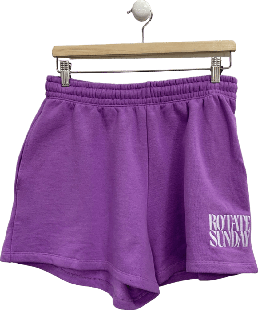 Rotate Fairy Wren Purple Organic Cotton Shorts UK M - Reliked