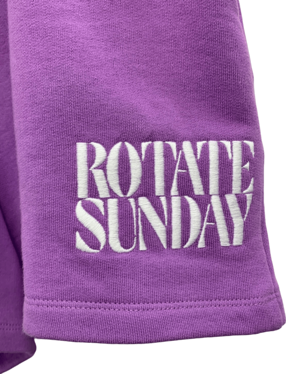 Rotate Fairy Wren Purple Organic Cotton Shorts UK M - Reliked