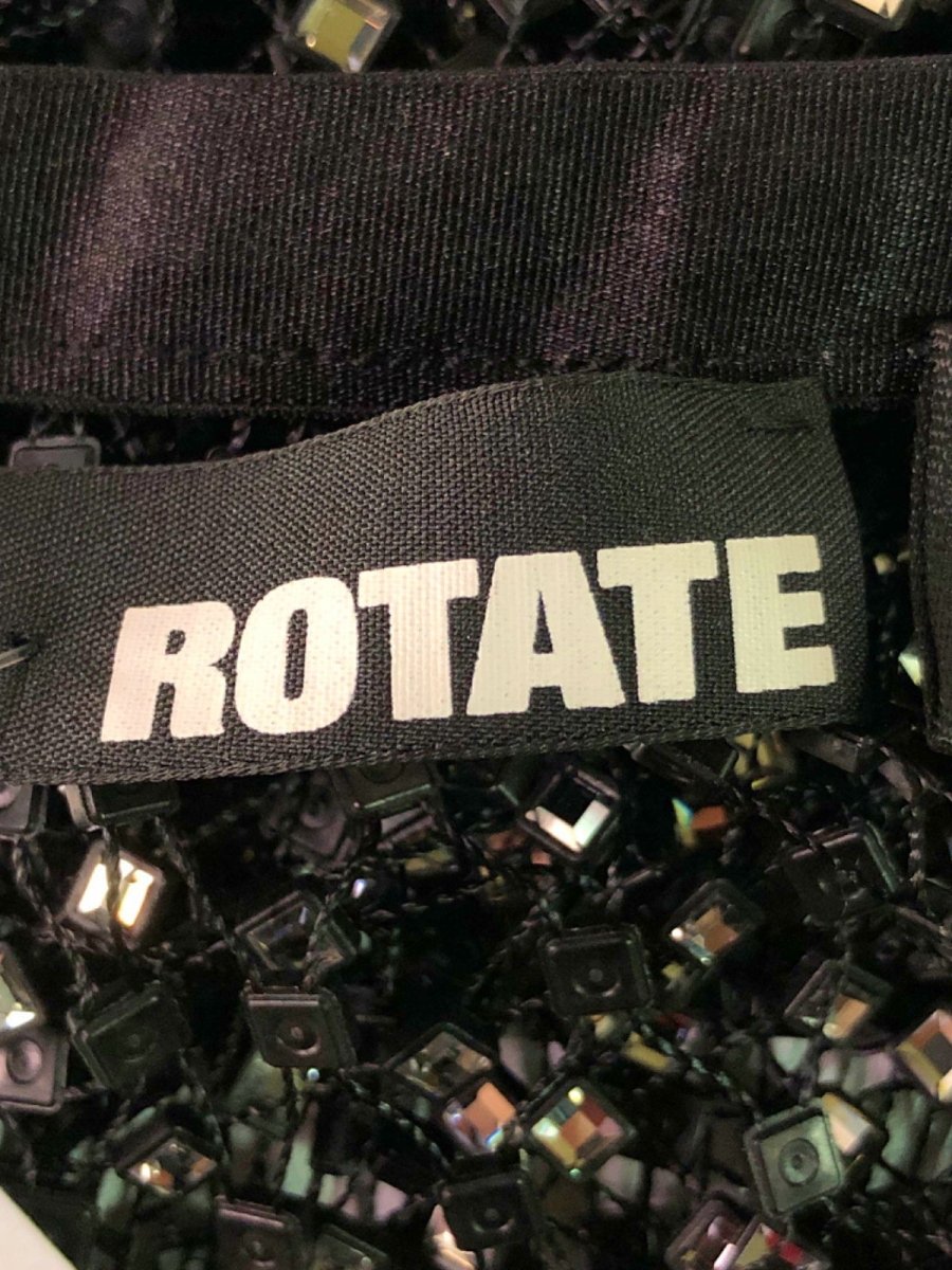 Rotate Grey Crystal - embellished Mesh Dress UK 6 - Reliked