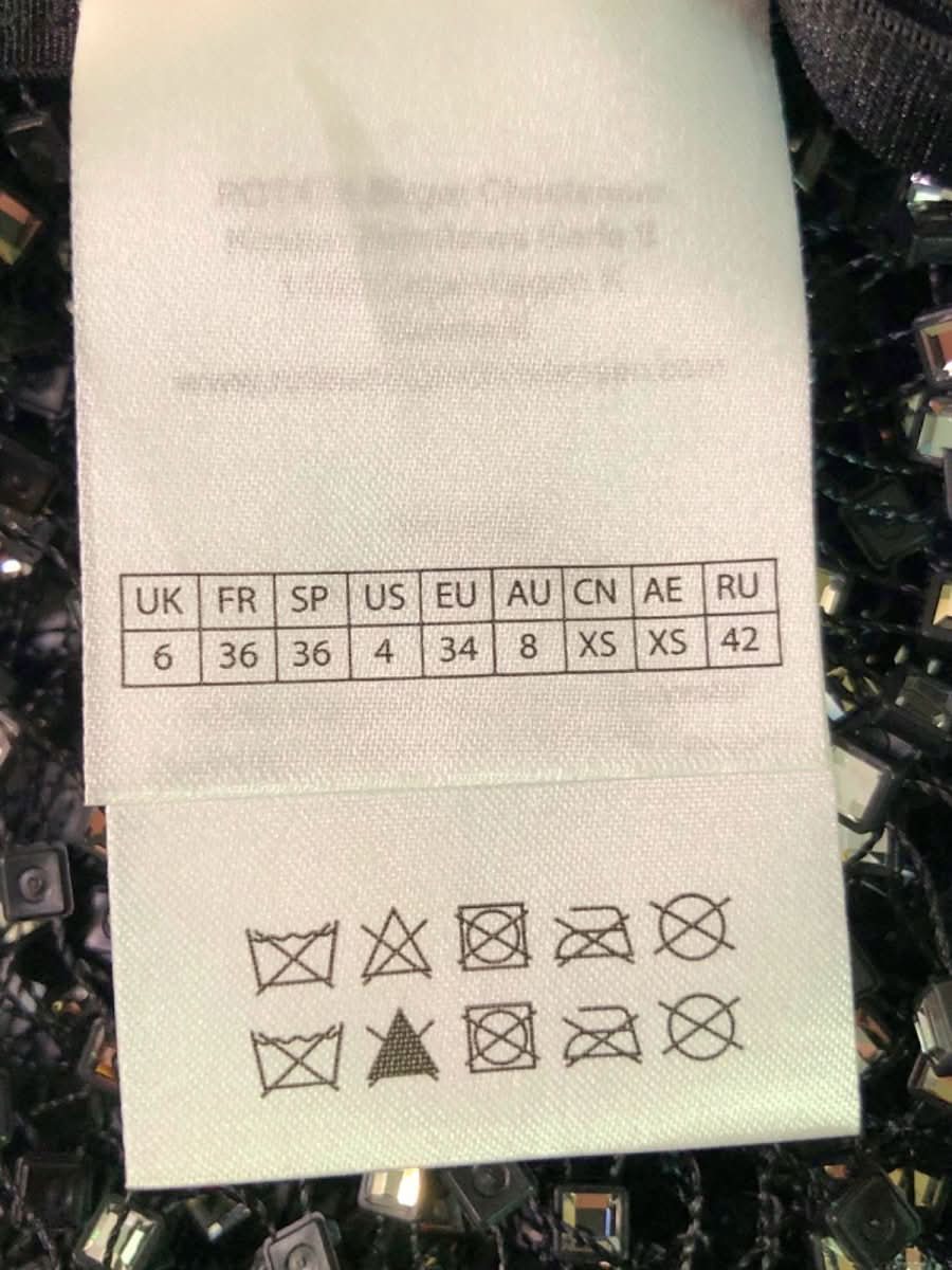 Rotate Grey Crystal - embellished Mesh Dress UK 6 - Reliked