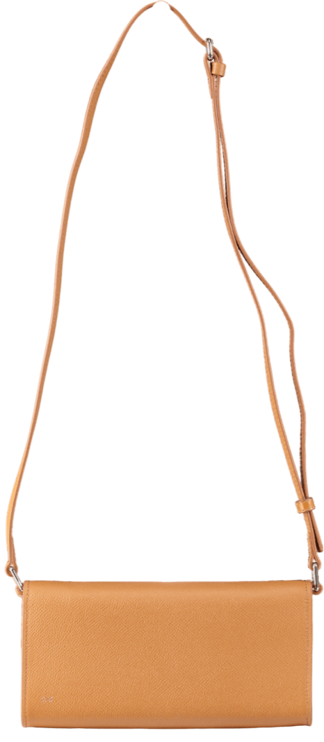 RSVP PARIS Brown Skinny B Grained Calfgrain Leather Bag - Reliked