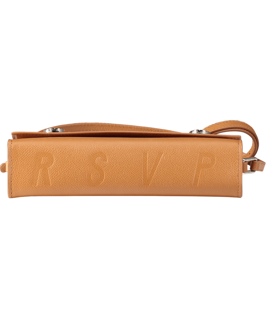 RSVP PARIS Brown Skinny B Grained Calfgrain Leather Bag - Reliked