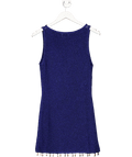 Runaway The Label Blue Ariya Sleeveless Mini Dress - Royal Metallic UK M - Reliked