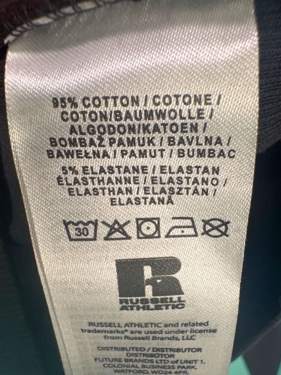 Russell Athletic Black Long Sleeve Tee UK S - Reliked