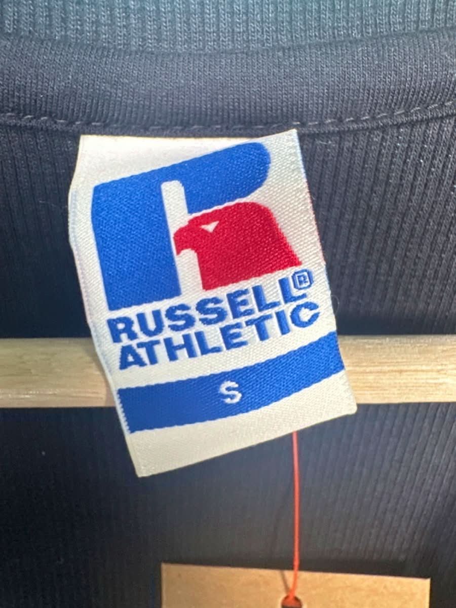 Russell Athletic Black Long Sleeve Tee UK S - Reliked