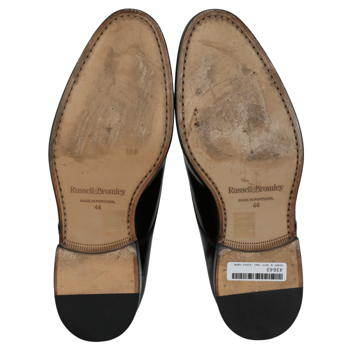 Russell & Bromley Black Croome Double Monk Shoe UK 10 EU 44 👞 - Reliked