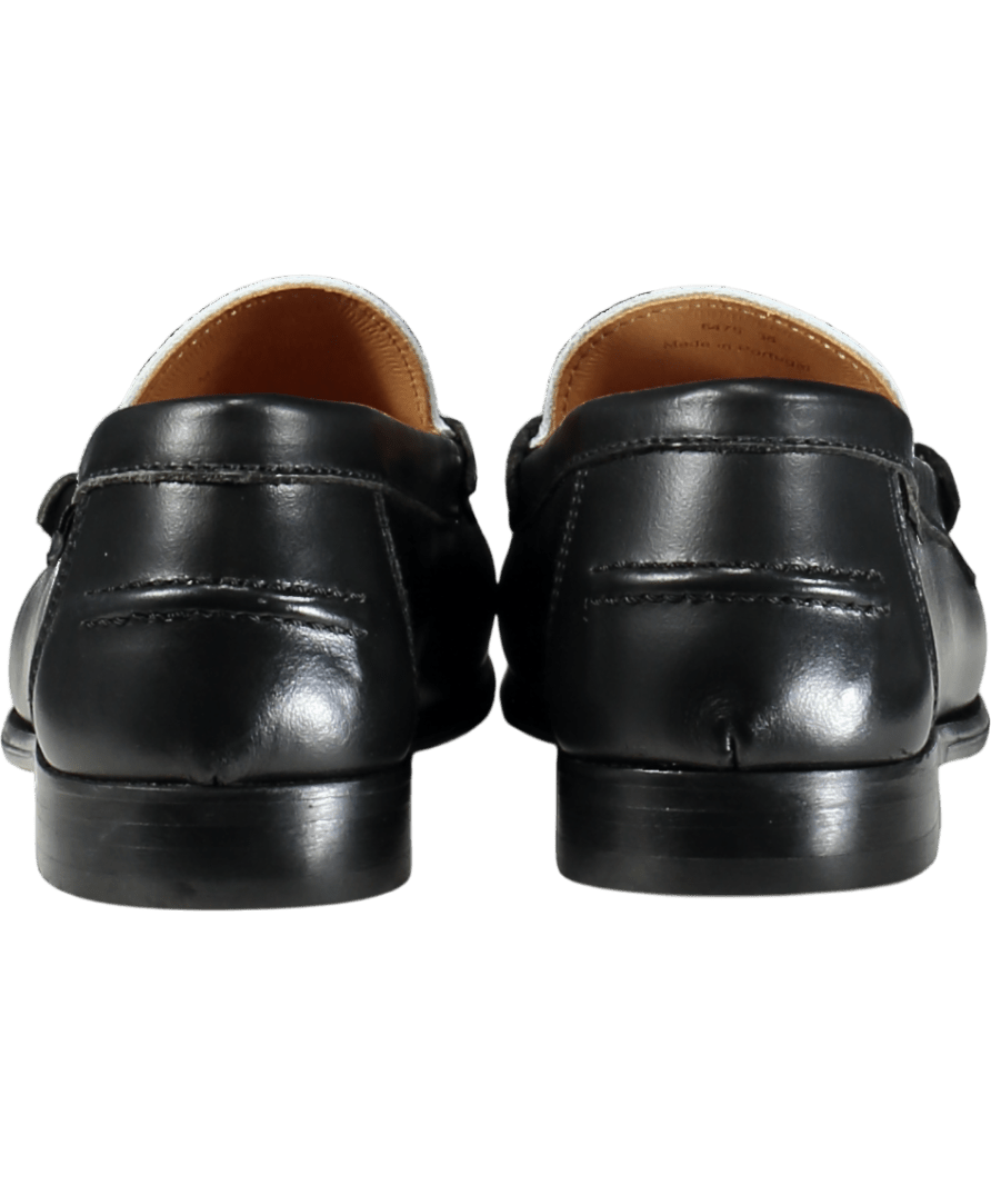 Russell & Bromley Black & White Leather Loafers UK 5 EU 38 👠 - Reliked