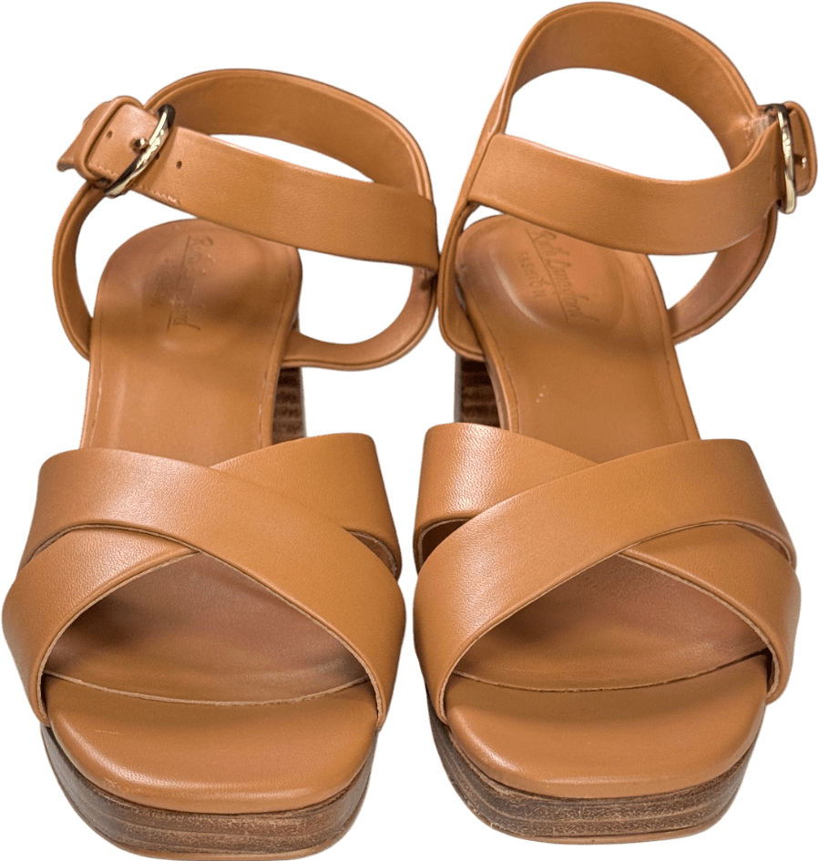 Ruth Langsford Beige Block Heel Sandal UK 7 EU 40 👠 - Reliked