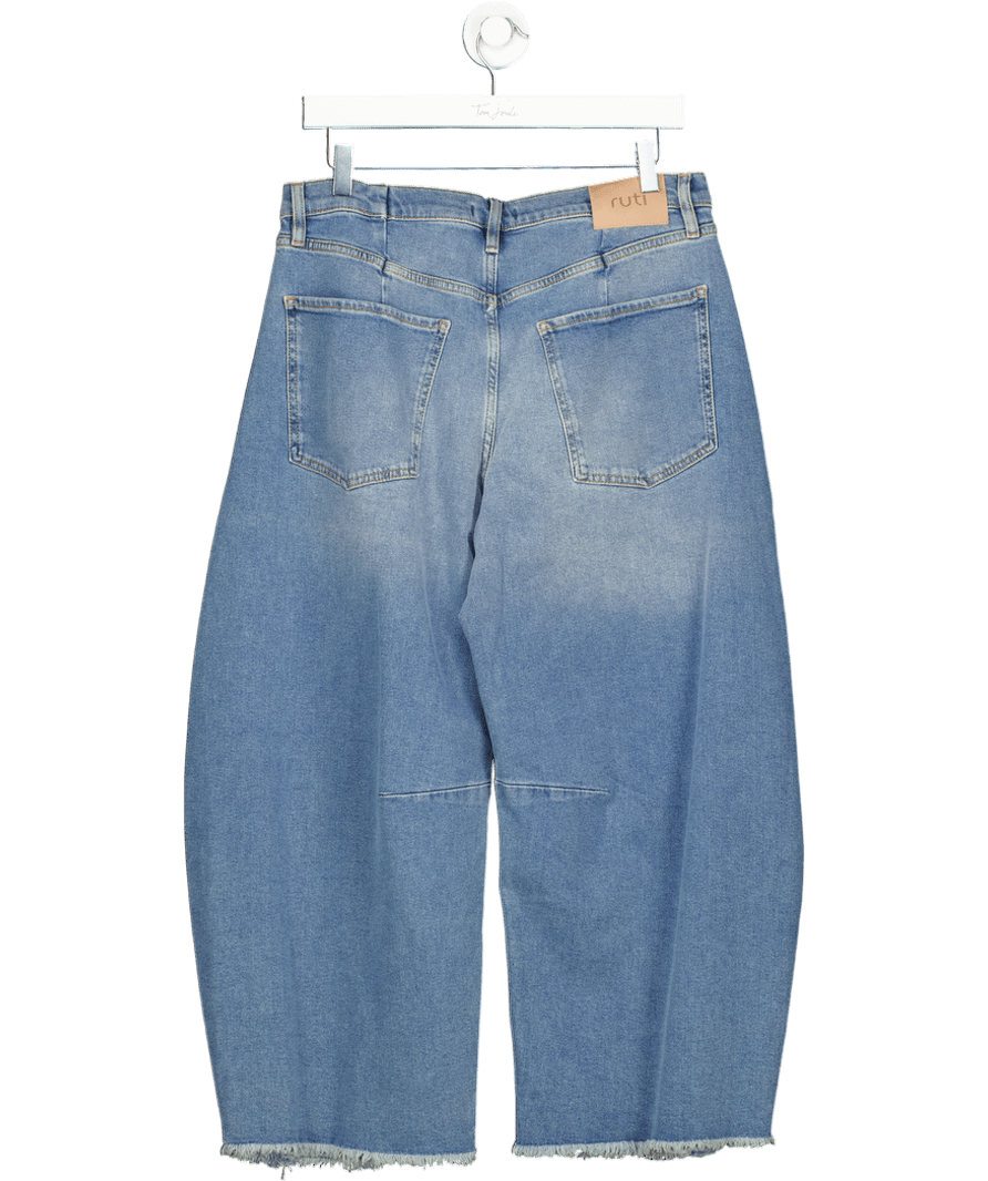 RUTI Blue Barrel Leg Jeans UK 10 - Reliked