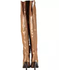 Kurt Geiger Brown Shoreditch Eagle-embellished Leather Knee-high Boots UK 4 EU 37 👠