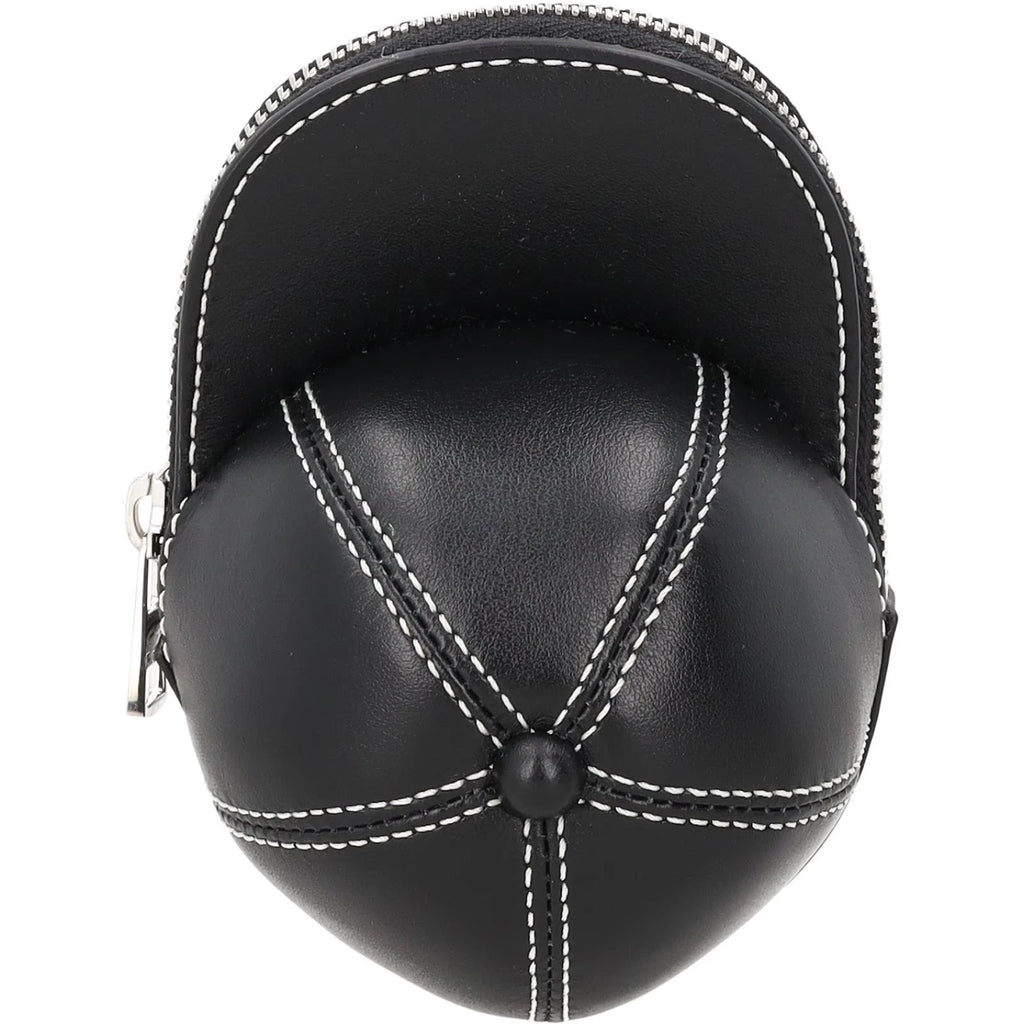JW ANDERSON Black Cap Nano Leather Cross-body Bag One Size