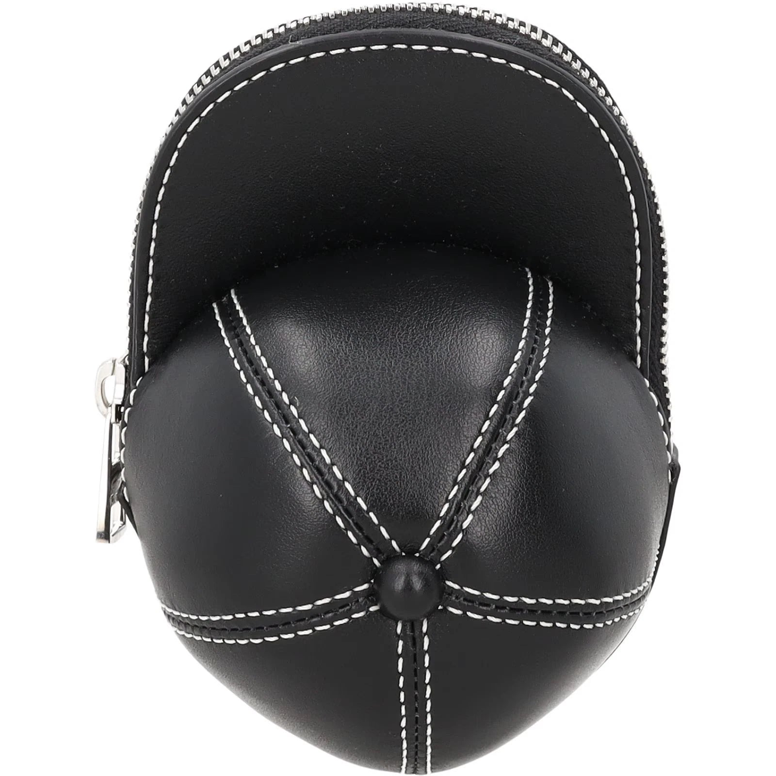 JW ANDERSON Black Cap Nano Leather Cross-body Bag One Size