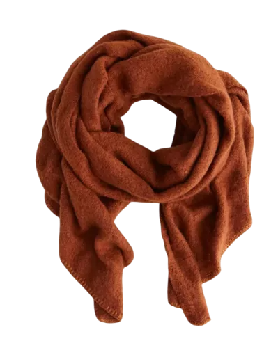 Free People Brown Rangeley Supersoft boucle Scarf