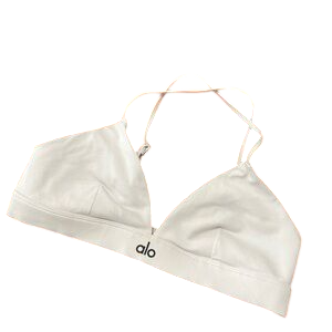 ALO White Splendor Bra UK S