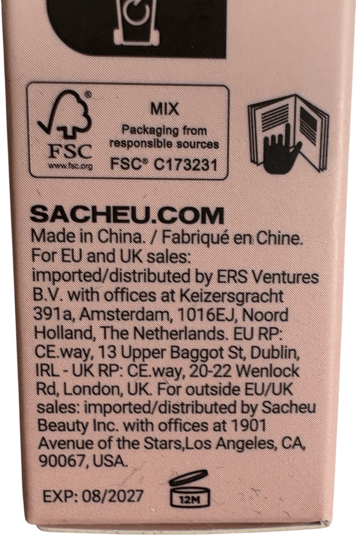 Sacheu Lip Glaze Elixir 01 Bunny Ear Clear 3.5ml - Reliked