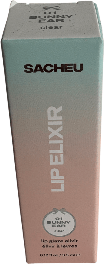 Sacheu Lip Glaze Elixir 01 Bunny Ear Clear 3.5ml - Reliked