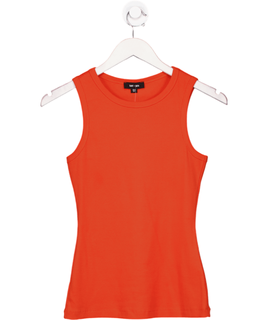 Saint + Sofia Nova Racer Vest - Burnt Orange UK 10 - Reliked
