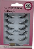 salon system 3/4 Length 022 Wispy Volume Lashes Multipack (5 Pairs) 022 Wispy Volume One size - Reliked