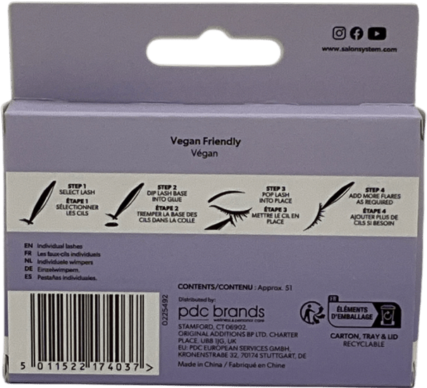 Salon system Individuals Luxe Light Lashes Short One size - Reliked