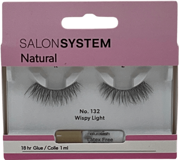 salon system Natural Wispy Light Strip Lashes Black 132 One size - Reliked