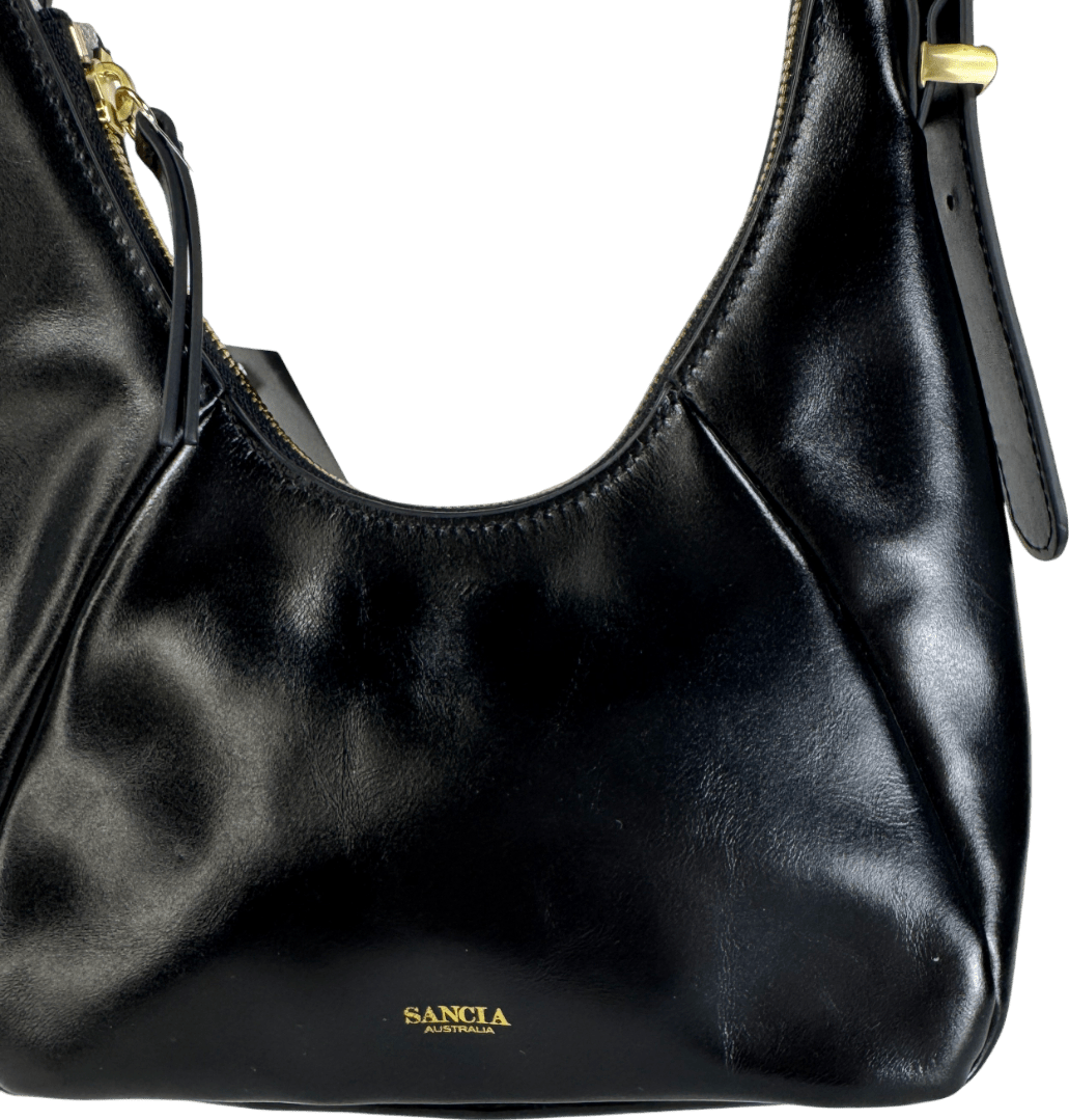 Sancia Black The Istria Shoulder Bag - Reliked