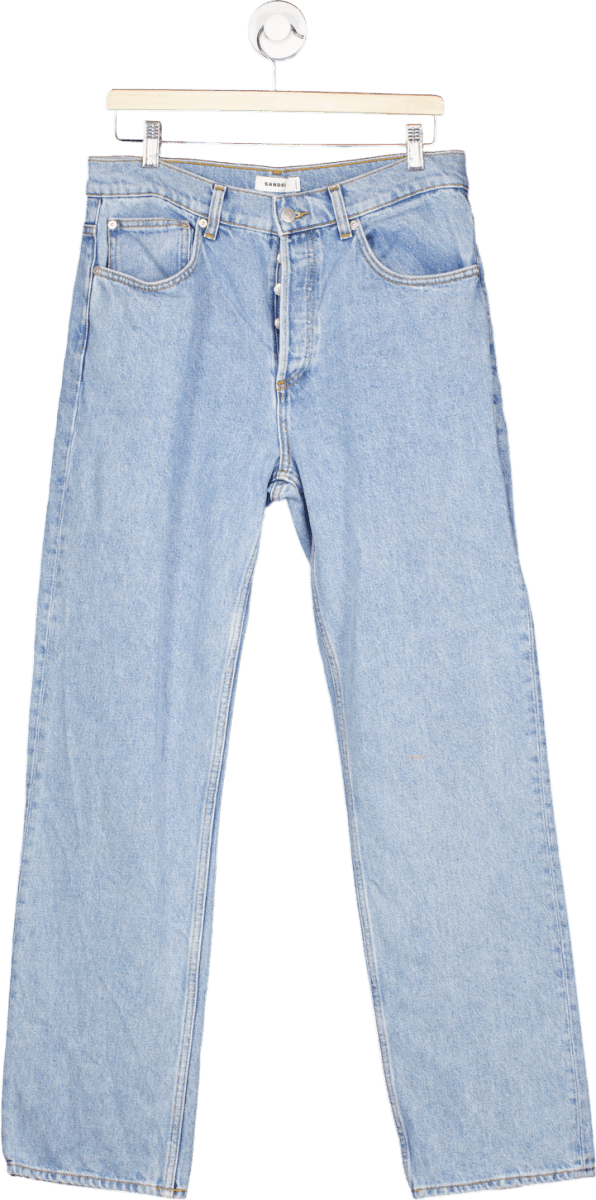 Sandro Light Blue Regular Straight Leg Jeans W31 - Reliked