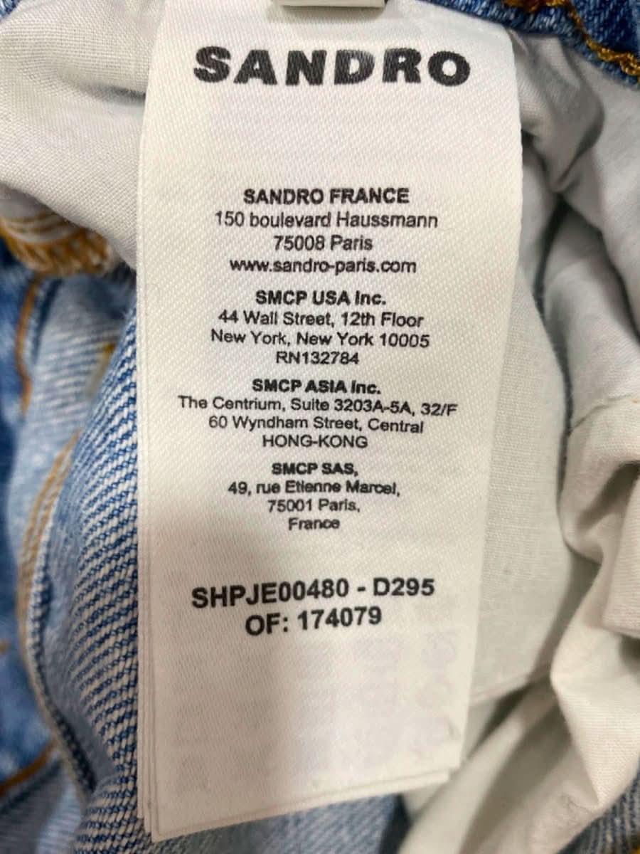 Sandro Light Blue Regular Straight Leg Jeans W31 - Reliked