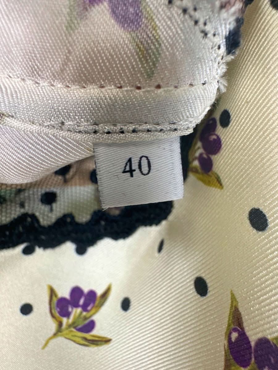 Sandro Paris Cream Floral Print Silk Maxi Dress FR40 UK 12 - Reliked