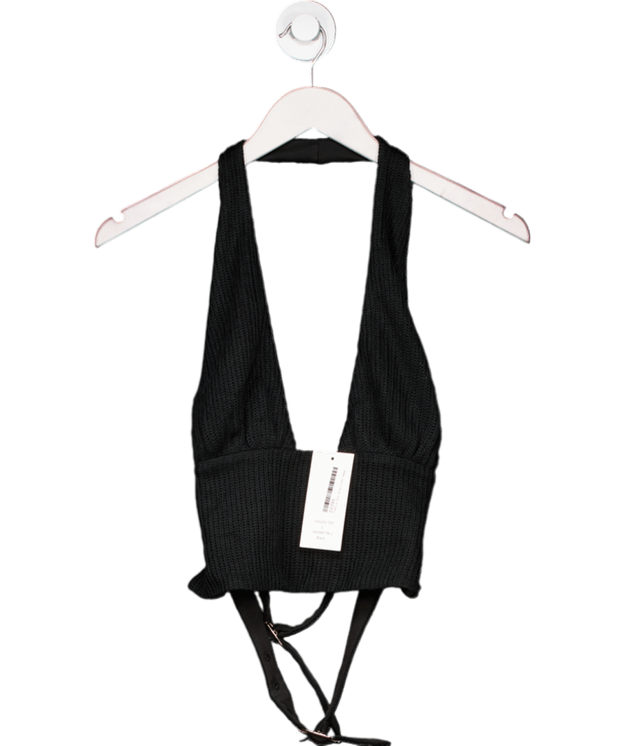 Sasha Therese Black Haven Top UK L - Reliked