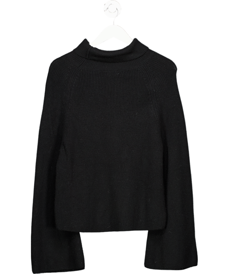 Scaglione Black Turtleneck Merino - blend Sweater UK M - Reliked