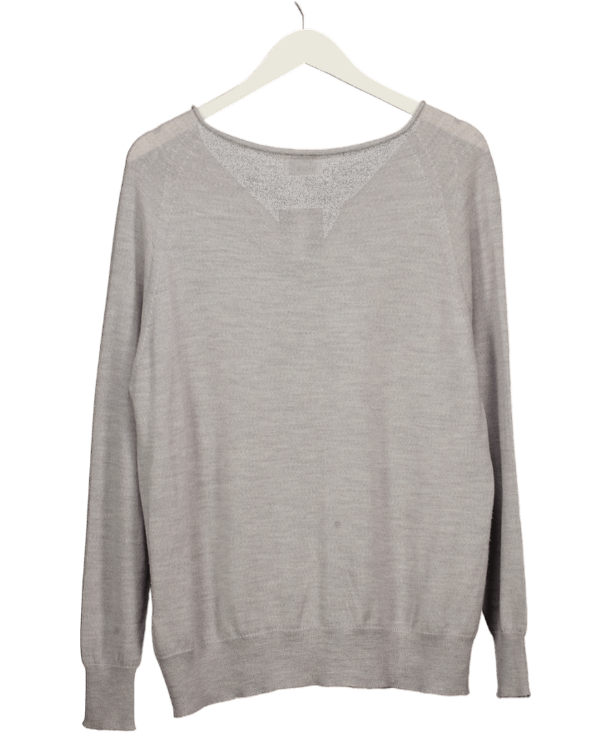 Scaglione Cardigan Cash Grey UK S - Reliked