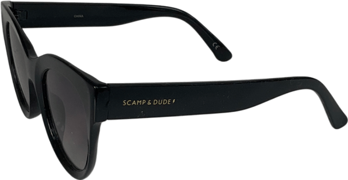 scamp & dude Amelie Black Cats Eye Sunglasses One Size - Reliked