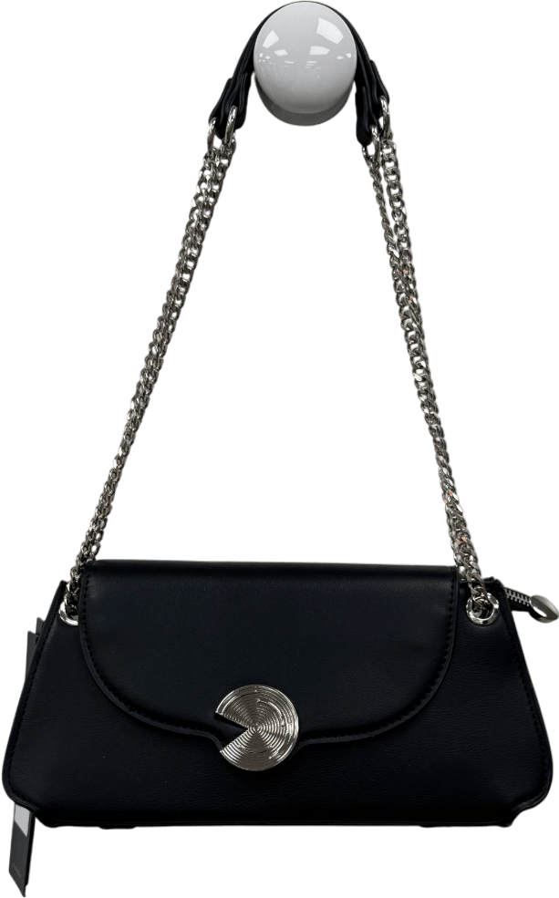 S.Deer Black / Silver Chain Strap Bag - Reliked