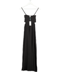 Sea Level Sunset Bandeau Dress, Black UK XS - Reliked