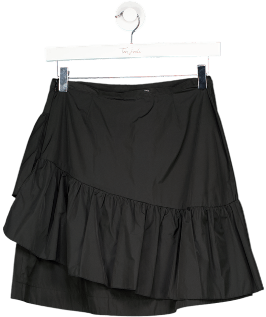 See by Chloé Black Frill Detail Mini Skirt FR36 UK 8 - Reliked