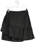See by Chloé Black Frill Detail Mini Skirt FR36 UK 8 - Reliked