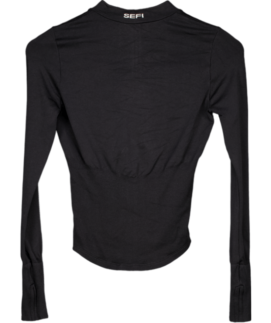 SEFI Black Timeless Zip Jacket UK XS - Reliked