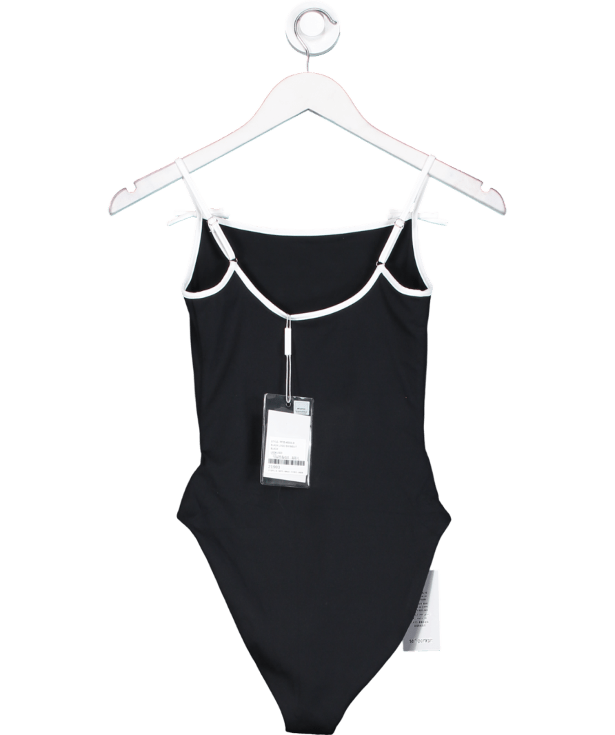 Self - Portrait Black Logo Swimsuit UK 4 - Reliked