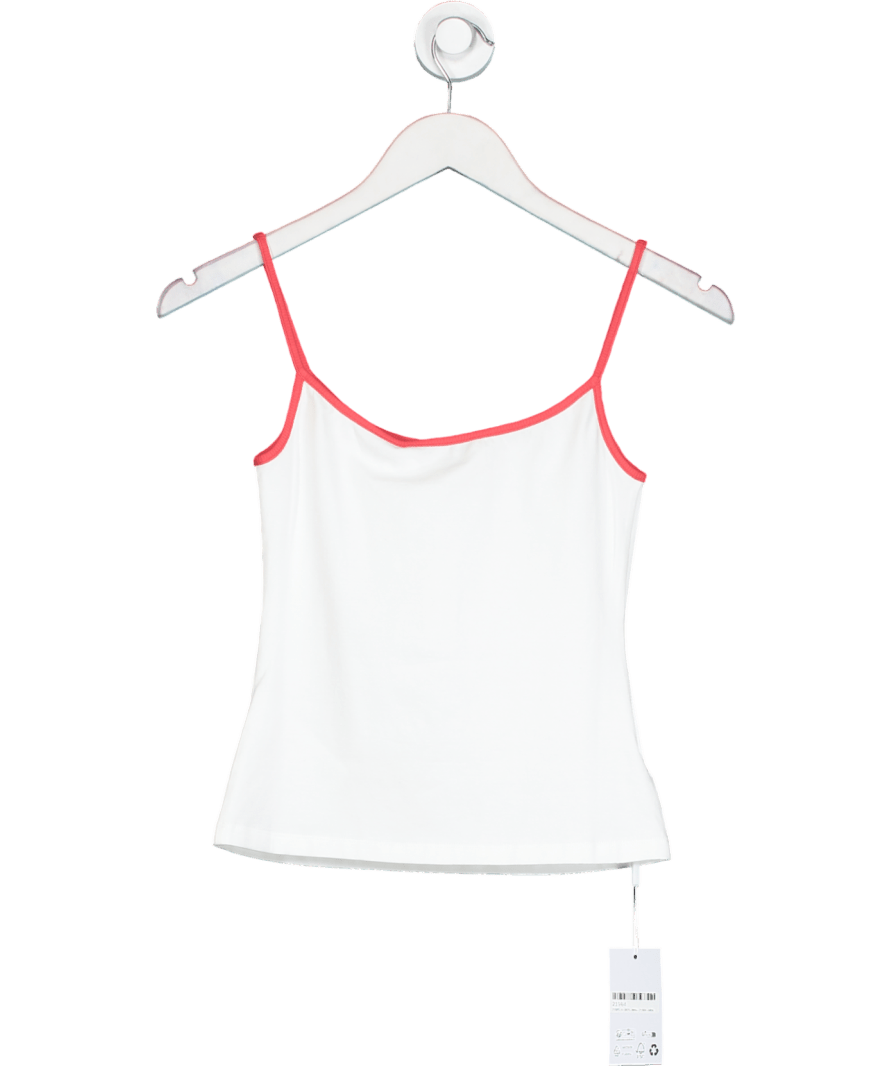 Self - Portrait White Vest With Red SP Logo UK 4 - Reliked