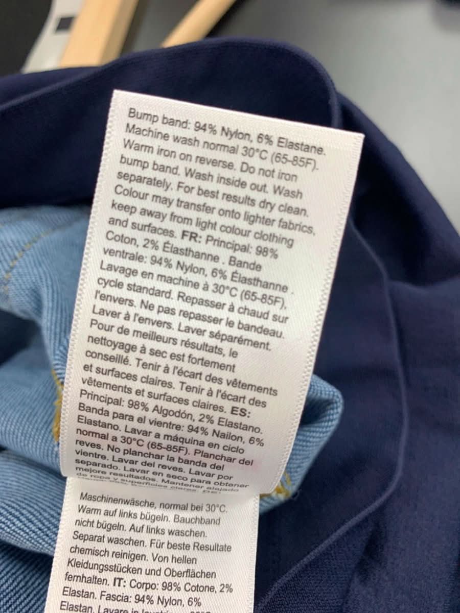 Seraphine Blue Slim fit Boyfriend over Bump Maternity Jeans UK 12 - Reliked