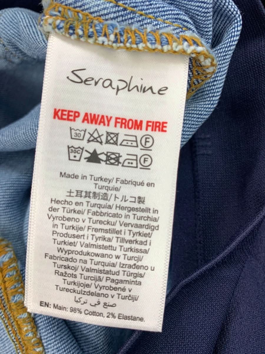 Seraphine Blue Slim fit Boyfriend over Bump Maternity Jeans UK 12 - Reliked