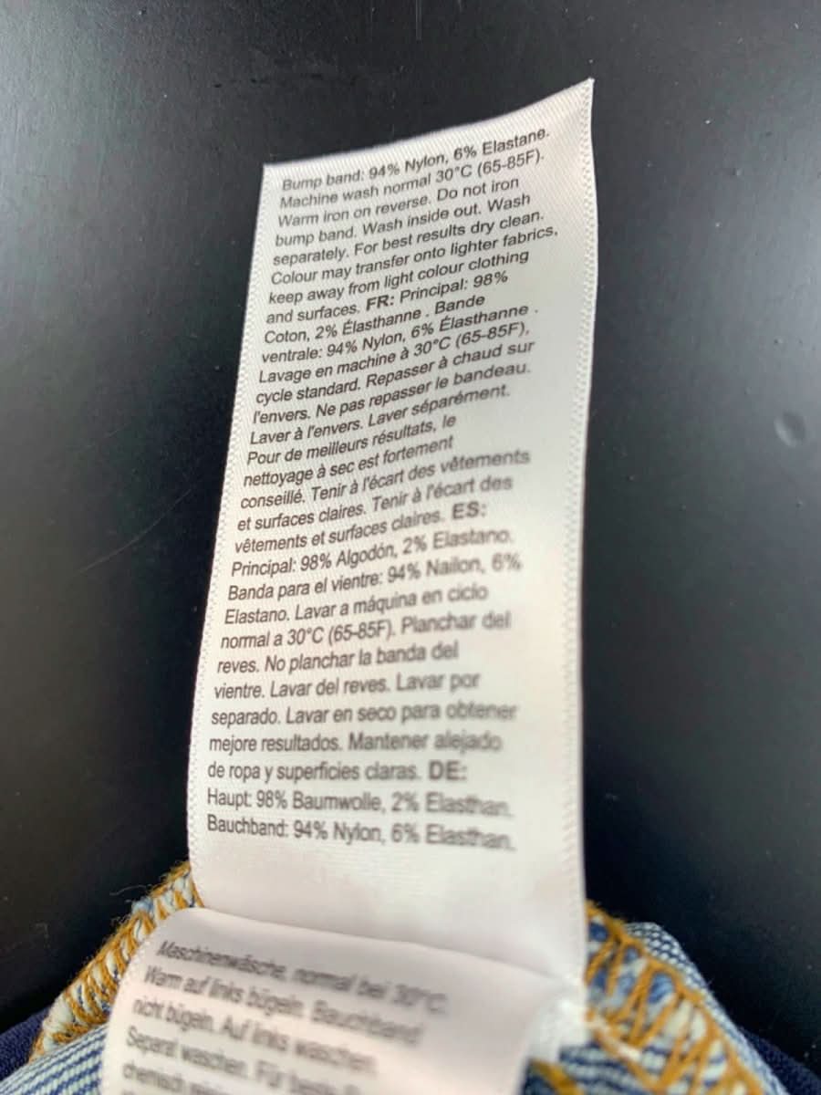 Seraphine Blue Slim fit Boyfriend over Bump Maternity Jeans UK 14 - Reliked