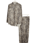 Seraphine Brown Leopard Print Pyjama Set UK 8 - Reliked
